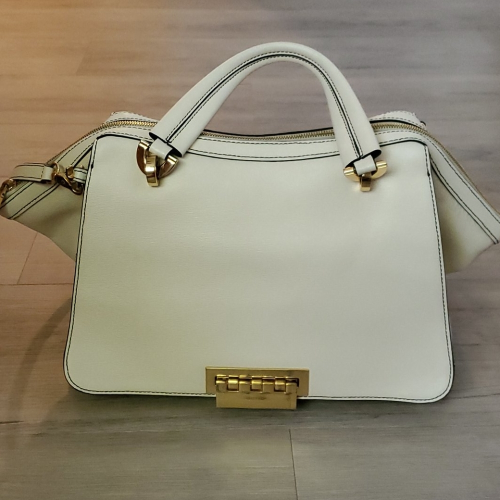 Zac Posen Eartha large double handle leather bag